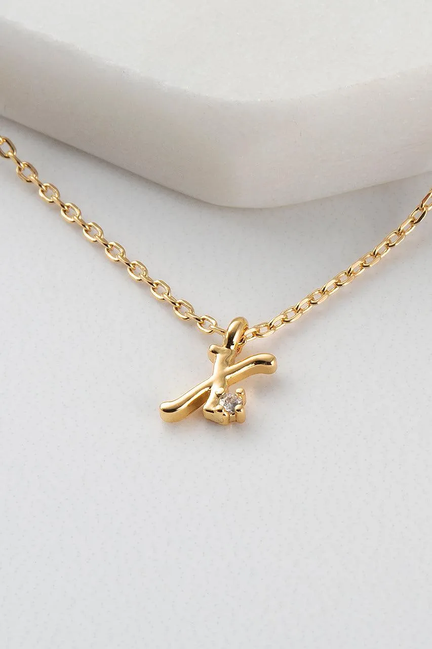 Initial Necklace - Gold