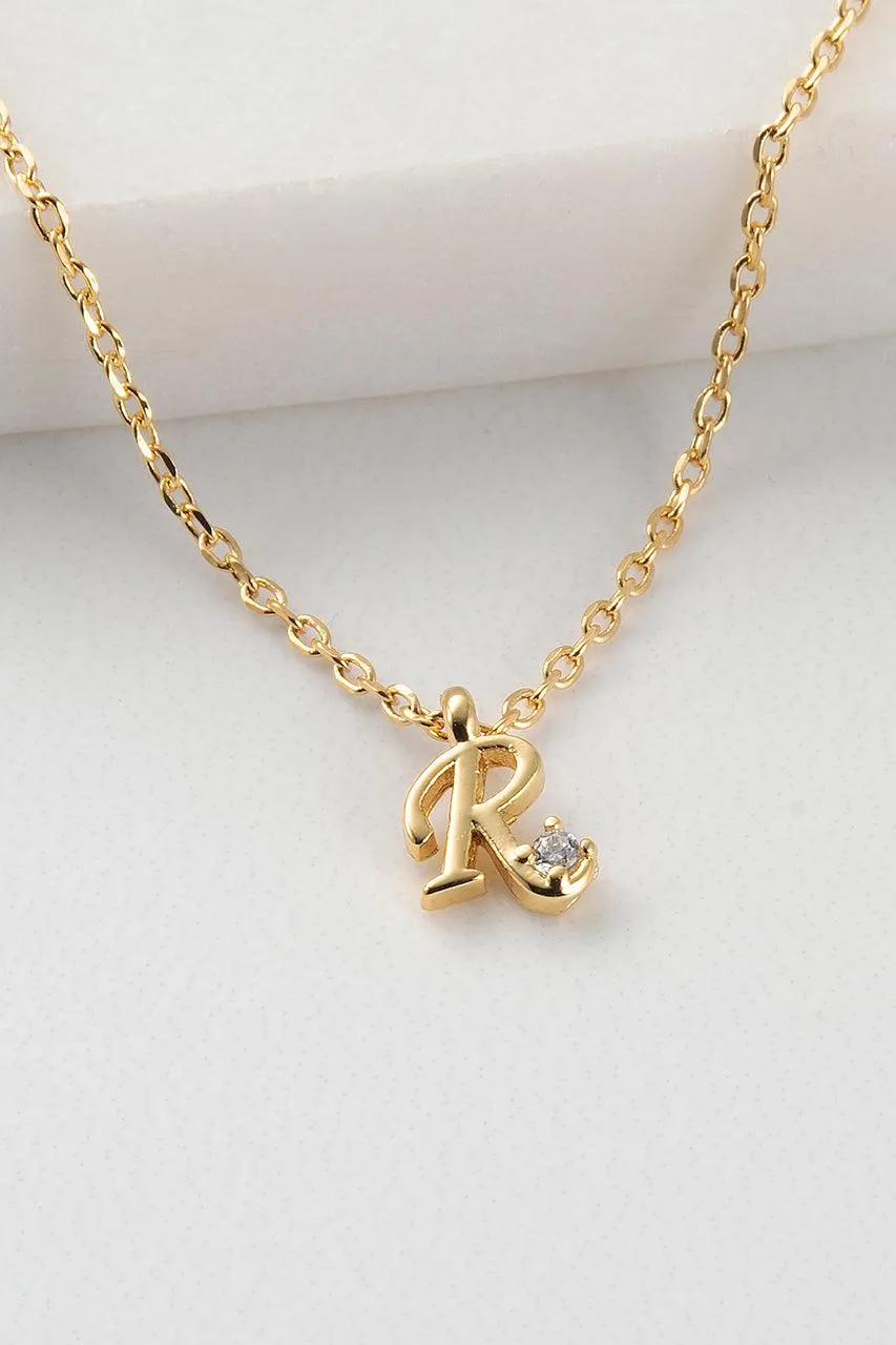 Initial Necklace - Gold