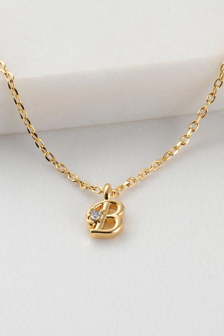 Initial Necklace - Gold