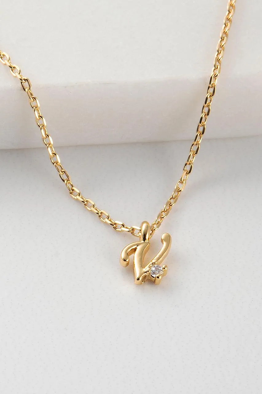 Initial Necklace - Gold