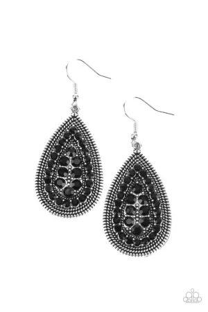 Interstellar Idol Black Paparazzi Earrings