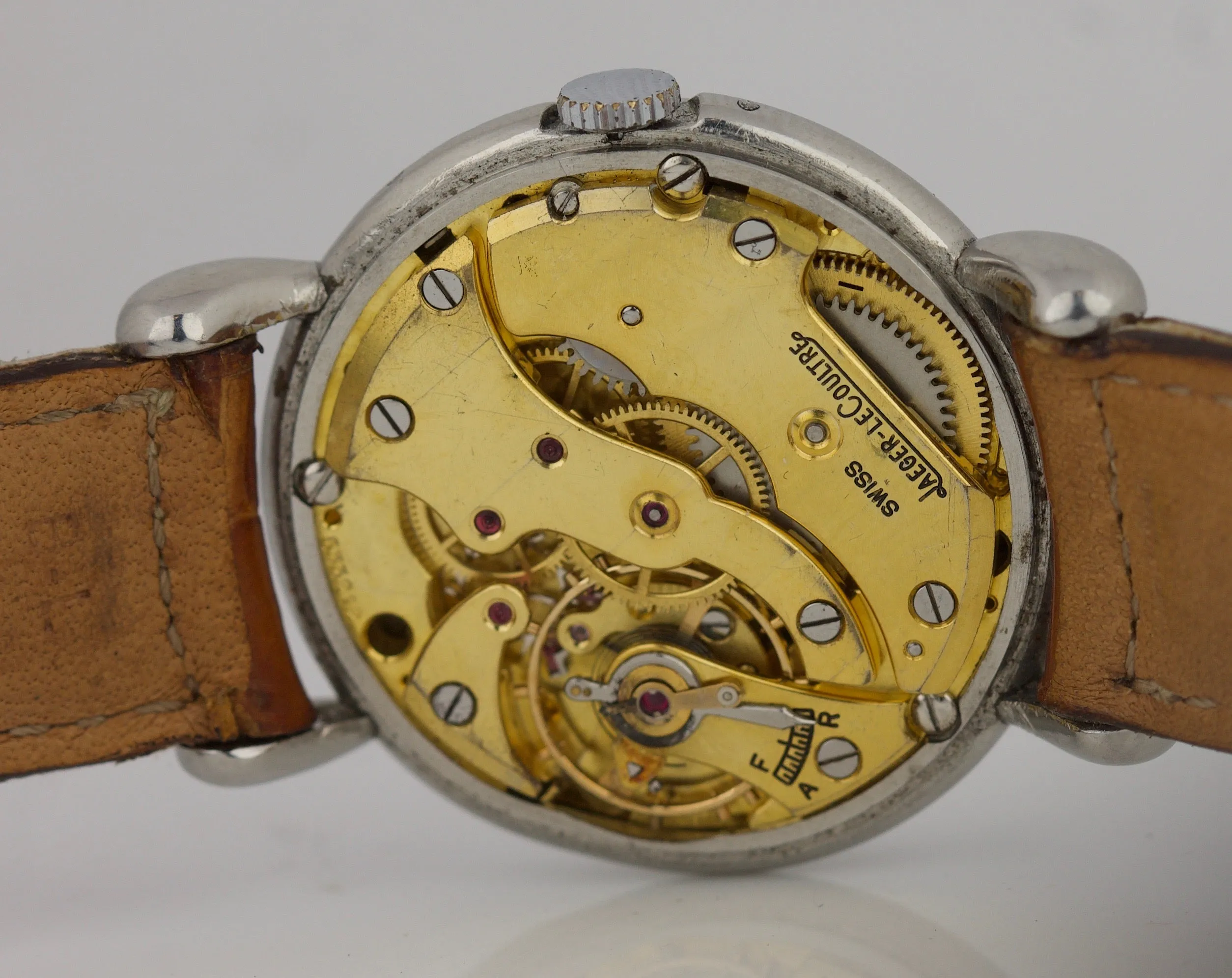 Jaeger LeCoultre 2904 Fabrique En Suisse Triple Calendar Wristwatch Tear Dropped