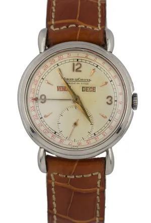 Jaeger LeCoultre 2904 Fabrique En Suisse Triple Calendar Wristwatch Tear Dropped