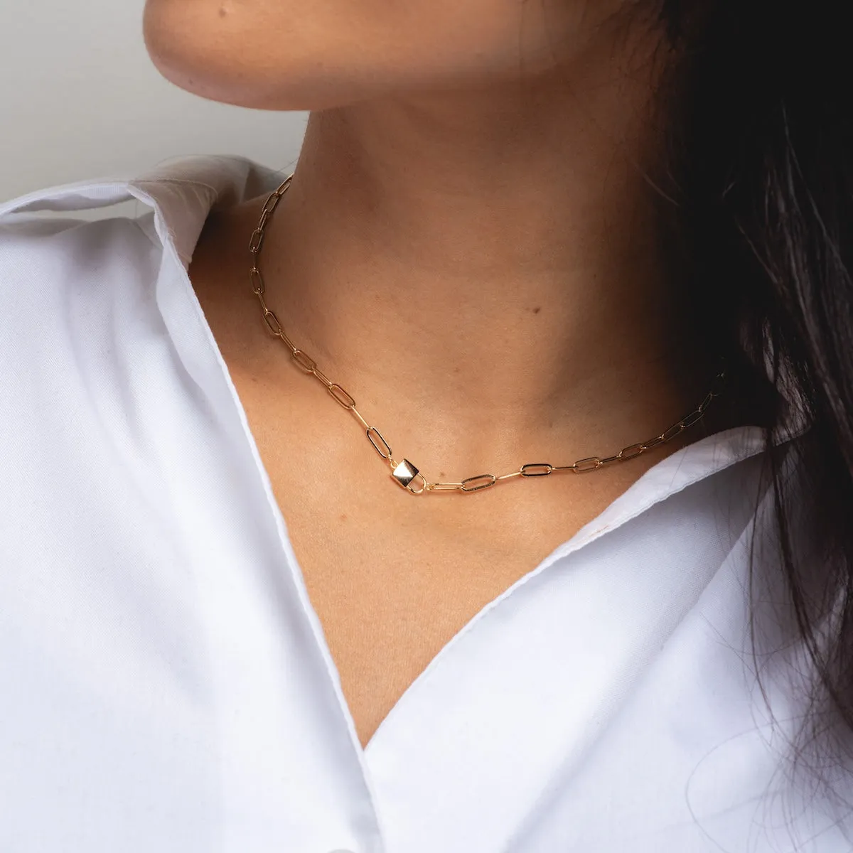 Jessa Lock Necklace