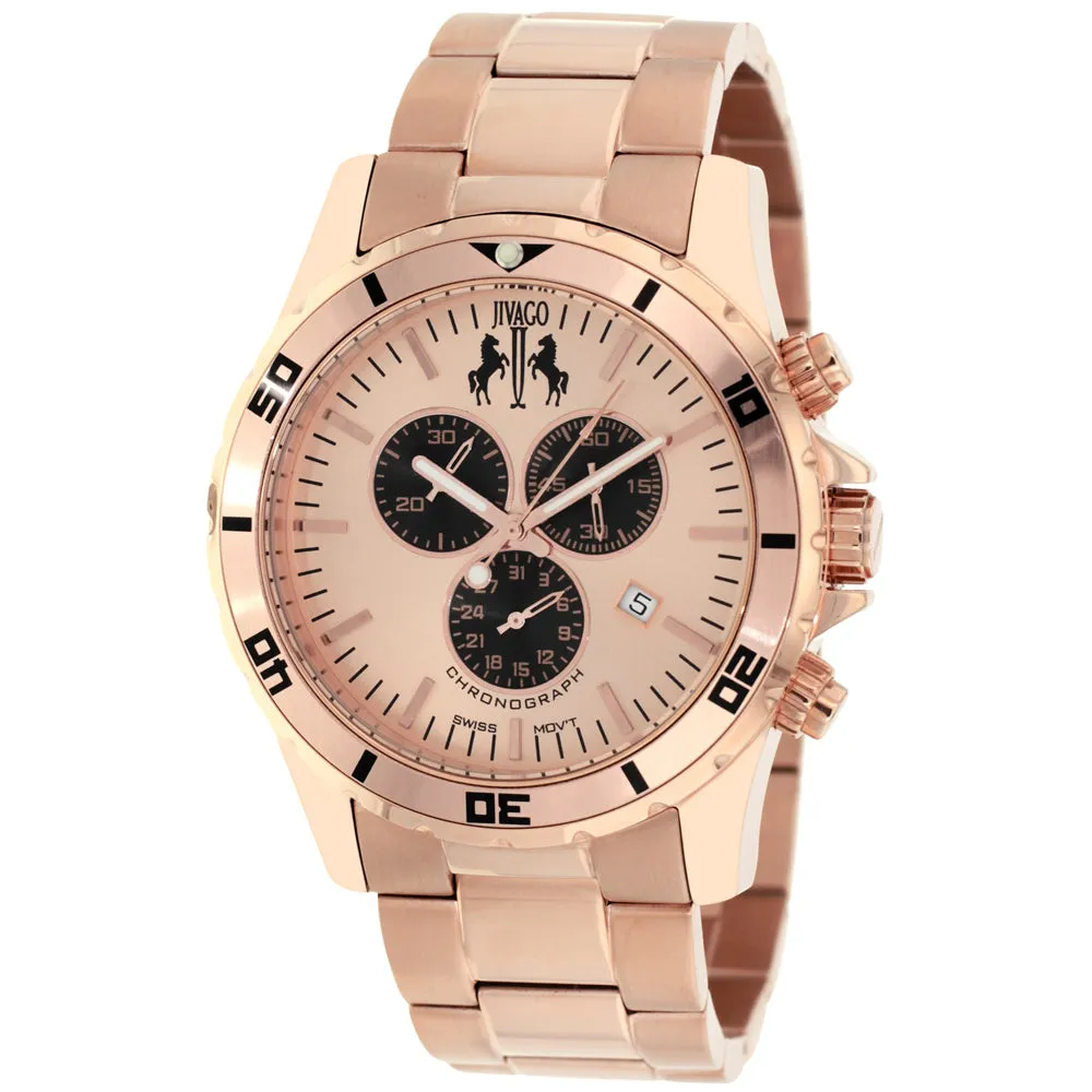Jivago Men's Ultimate Rose Gold Dial Watch - JV6123
