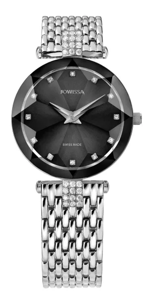 Jowissa Swiss Made Black Dial Analog Watch For - Ladies J5.637.M
