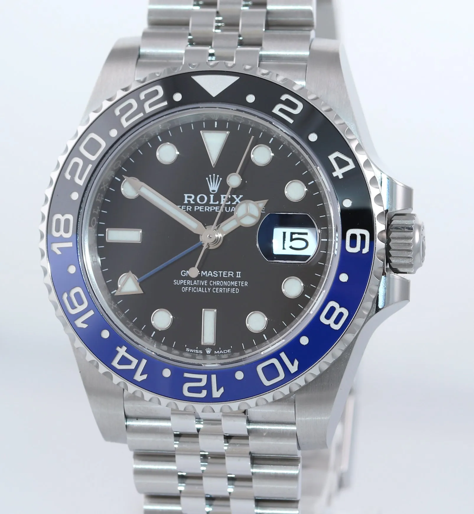 JULY 2020 NEW PAPERS Rolex GMT Master Batman Blue Jubilee Ceramic 126710 Watch