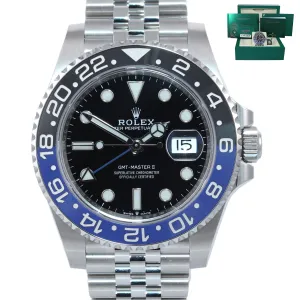 JULY 2020 NEW PAPERS Rolex GMT Master Batman Blue Jubilee Ceramic 126710 Watch