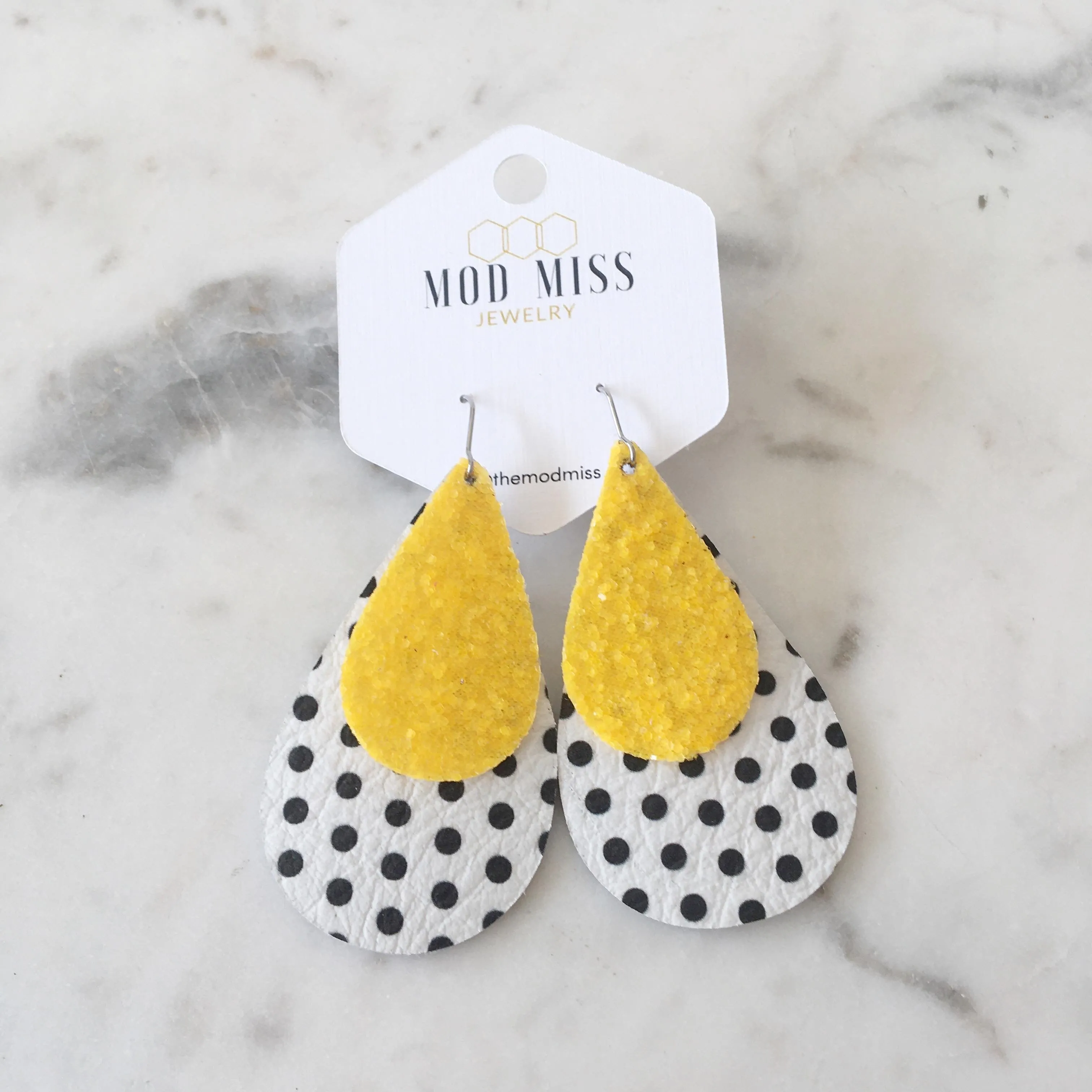 June 2020 {SUNSHINY DAY} Stacked Teardrop Earrings {Pre-Order:  Ships First Week of June}
