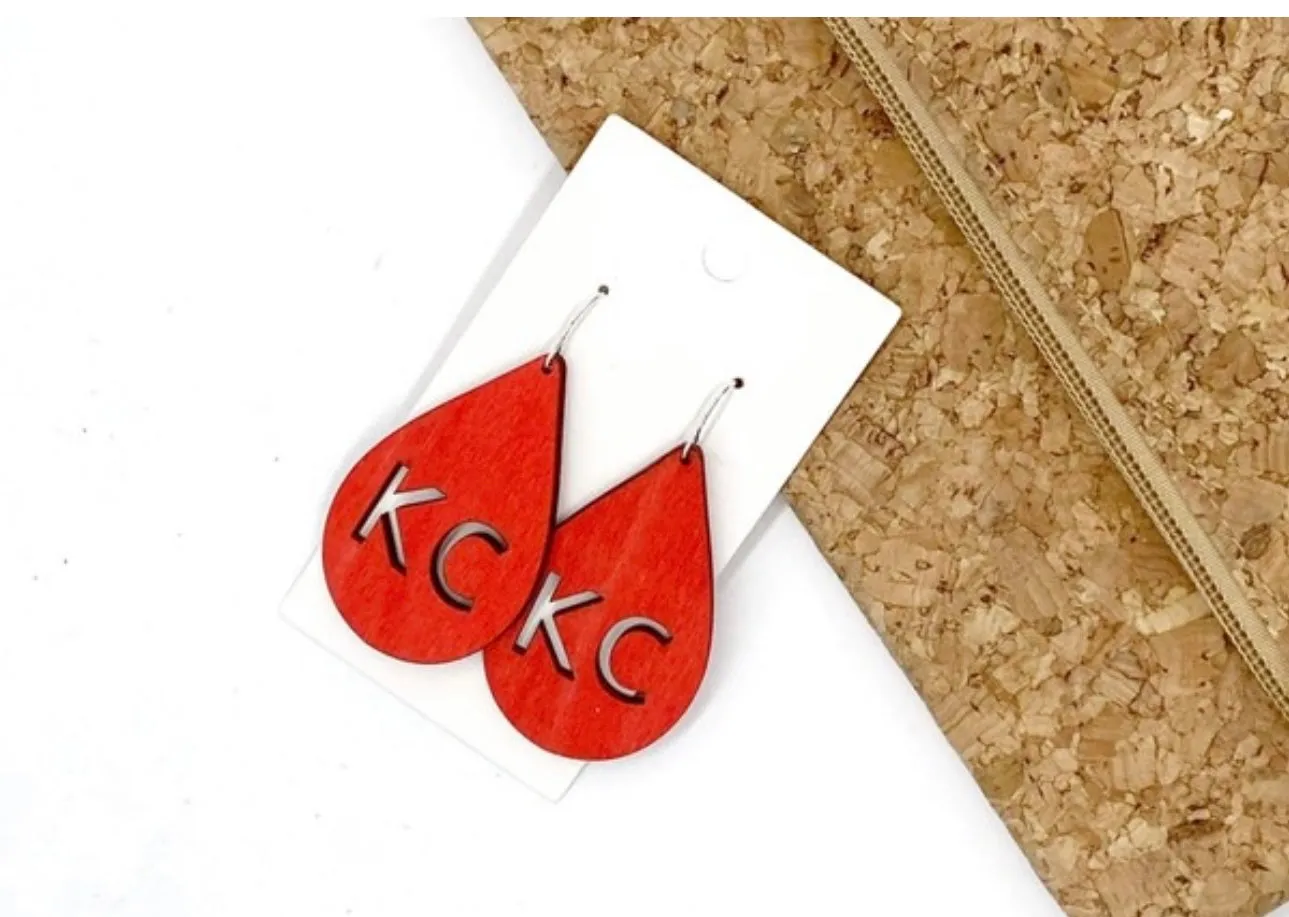 KC Wood Earrings