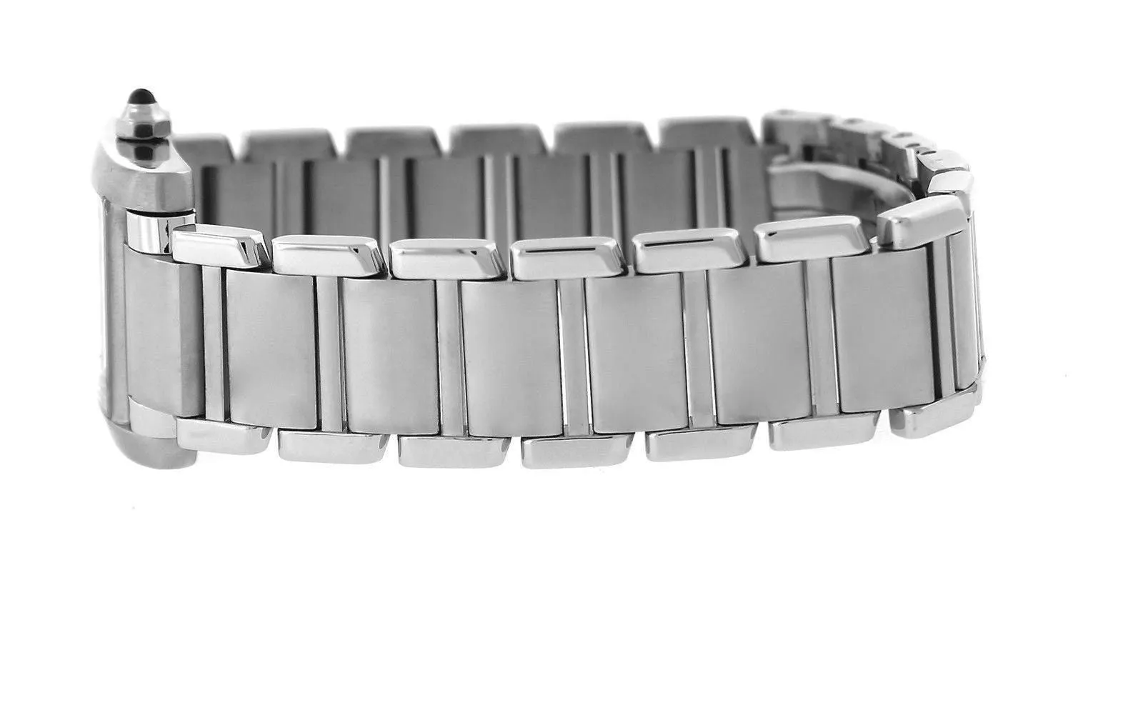 Ladies Cartier Tank Française Stainless Roman Swiss Quartz Watch 2384 W51008Q3
