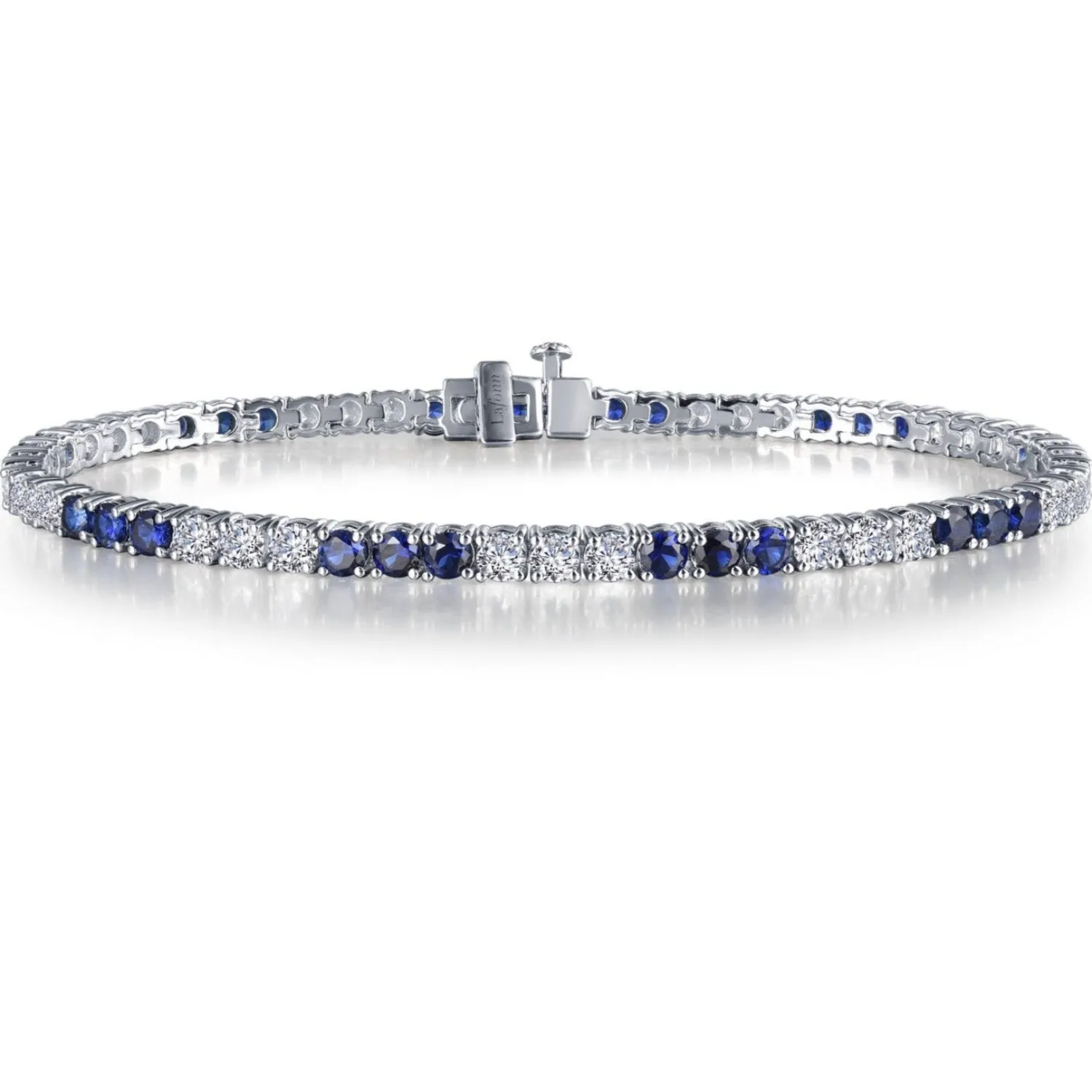 Lafonn Simulated Diamond & Lab-Grown Blue Sapphire Tennis Bracelet