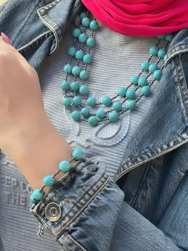 Lama  Elegant Set  - Turquoise Stones