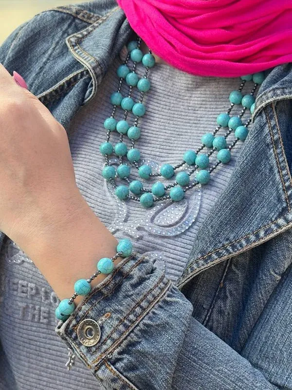 Lama  Elegant Set  - Turquoise Stones