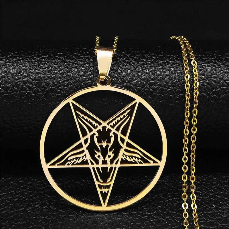 Large Talisman Stainless Steel Necklaces