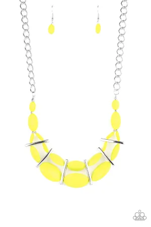 Law of the Jungle Yellow Paparazzi Necklace