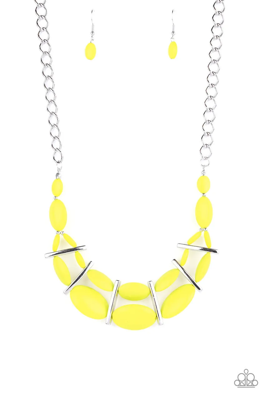 Law of the Jungle Yellow Paparazzi Necklace