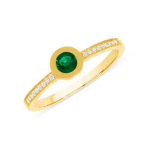 Life Emerald and Diamond Ring