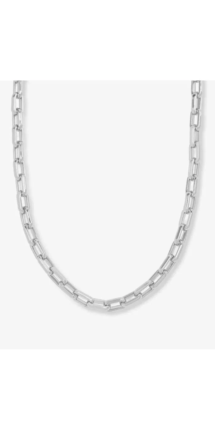 Lil Frankie Chain Necklace 16" - Silver