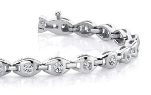 Linked Eye Lab-Grown Diamond Bracelet with 1.54 ct.(finished) 2.7mm