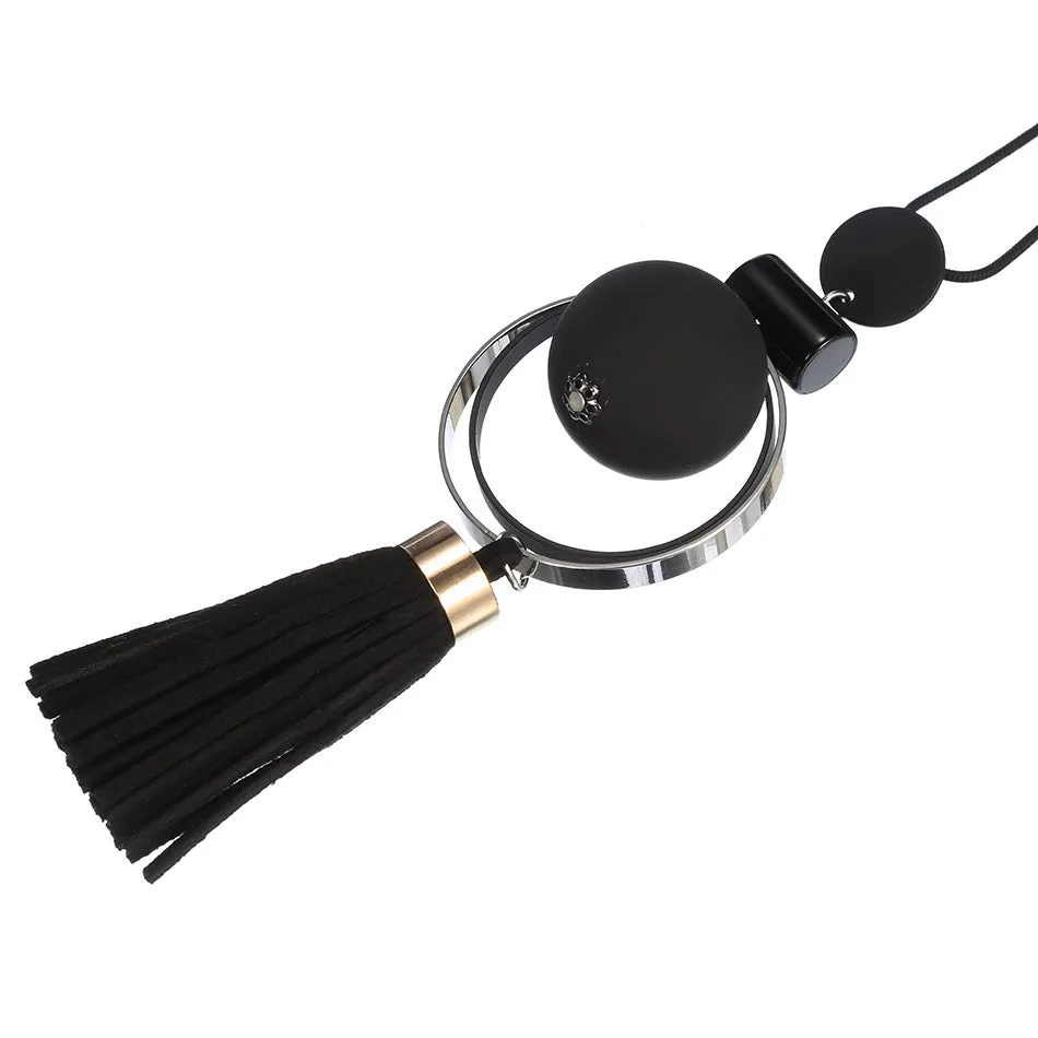 Long Wooden Necklace