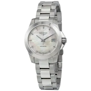 Longines Conquest Mother of Pearl Dial Ladies Watch L3.377.4.87.6