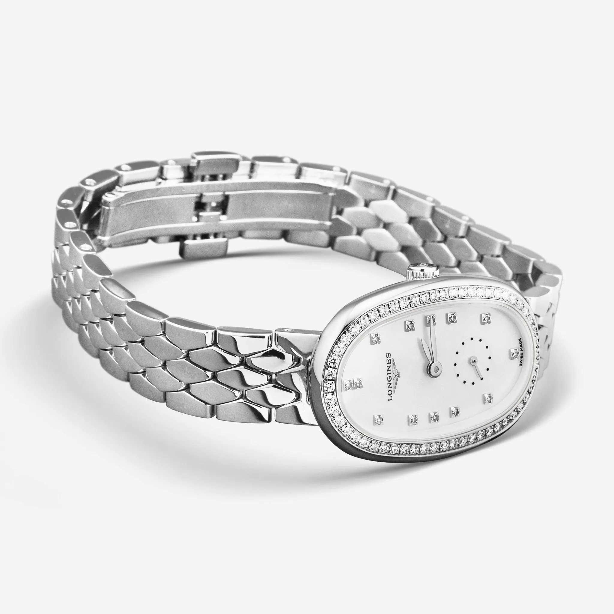 Longines Symphonette Stainless Steel Diamond Quartz Ladies Watch L2.306.0.87.6