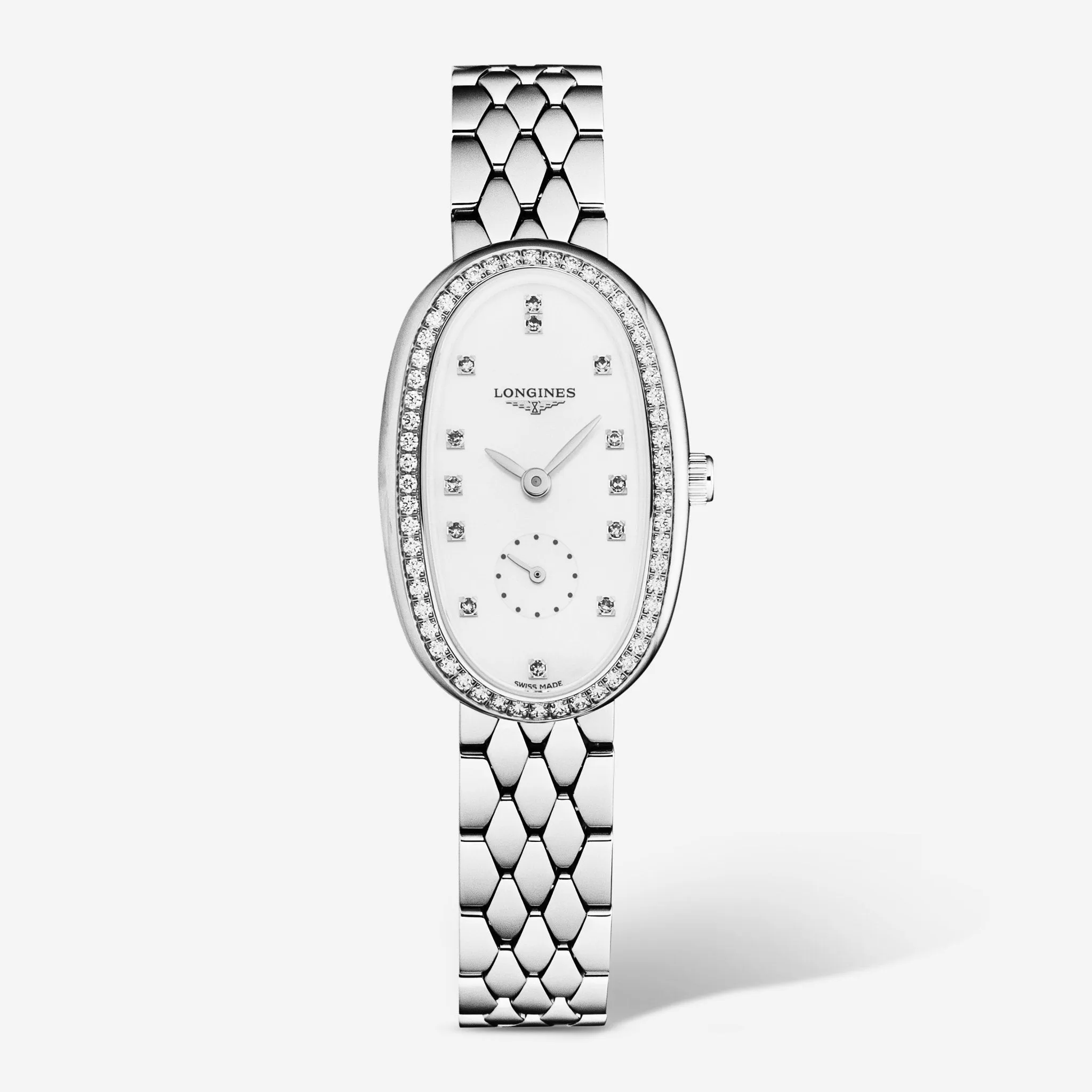 Longines Symphonette Stainless Steel Diamond Quartz Ladies Watch L2.306.0.87.6