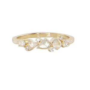Luna Skye Rose Cut Diamond Cluster Ring