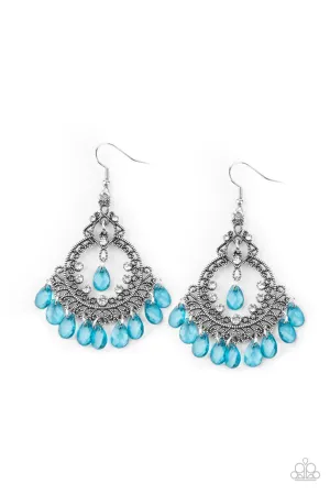 Lyrical Luster Blue Paparazzi Earrings