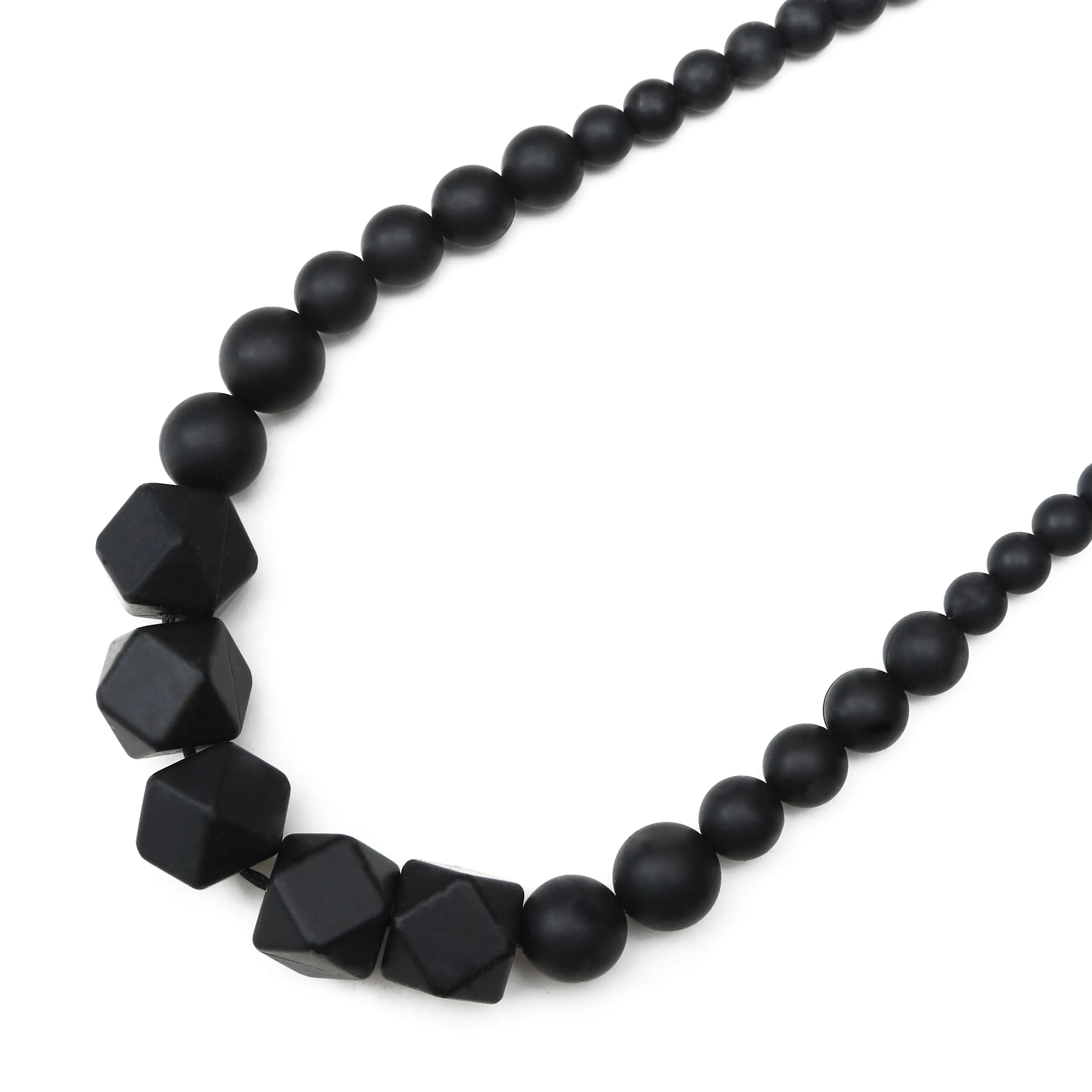 Madison Teething Necklace - Black