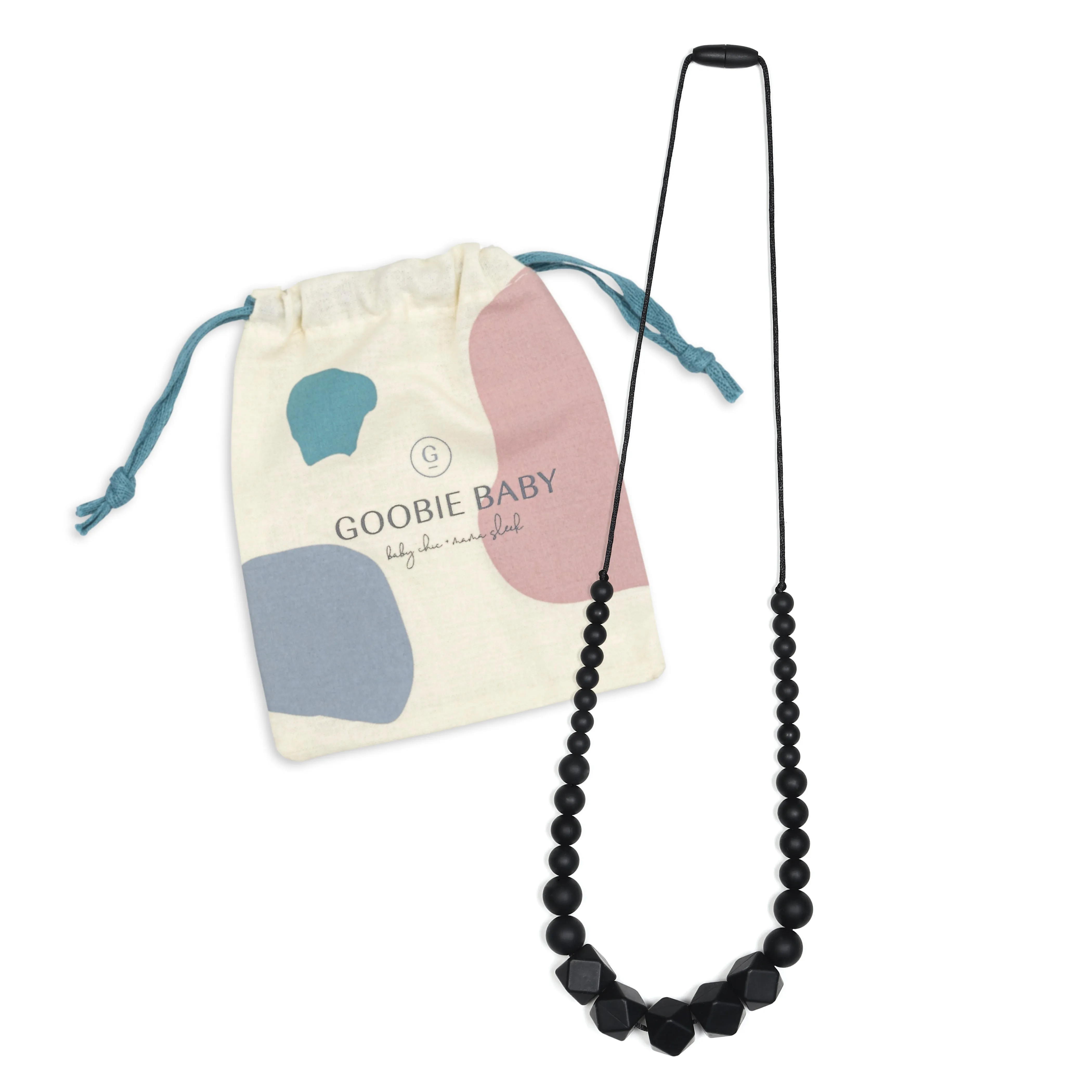 Madison Teething Necklace - Black