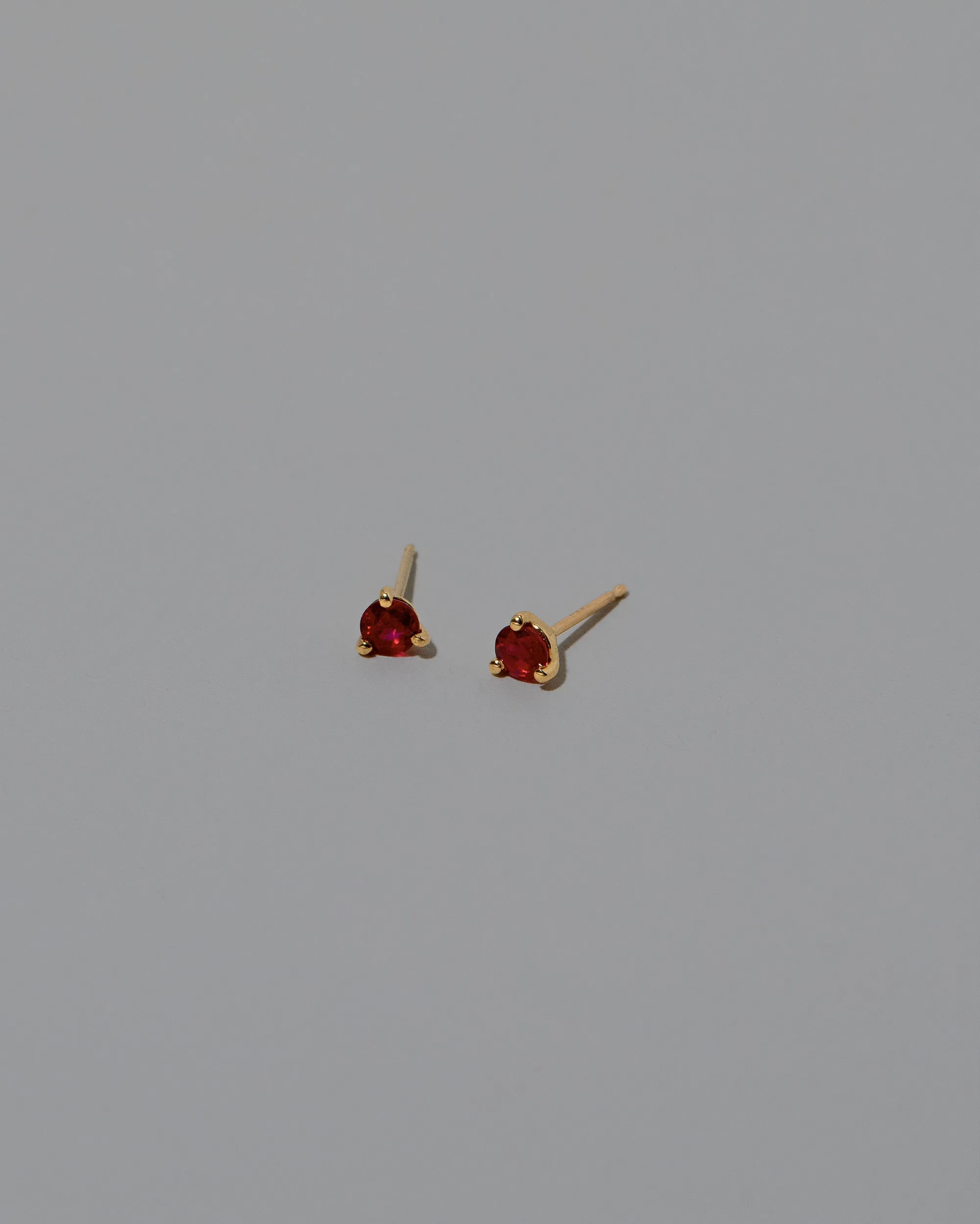 Martini Stud Earrings - Ruby