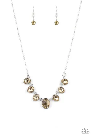 Material Girl Glam Brown Paparazzi Necklace
