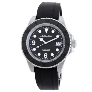 Mathey-Tissot Silicone Analog Quartz Black Dial Men's Watch - H909An