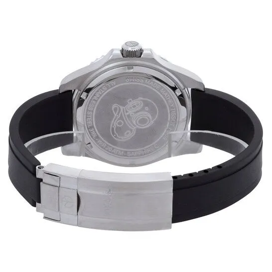 Mathey-Tissot Silicone Analog Quartz Black Dial Men's Watch - H909An