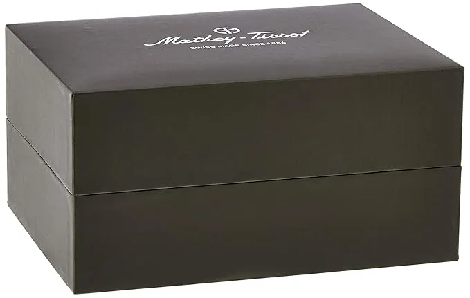 Mathey-Tissot Silicone Analog Quartz Black Dial Men's Watch - H909An