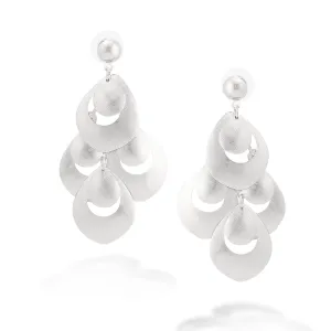 MATT SILVER EARRINGS #SWR-CP1217RHO (AA21)