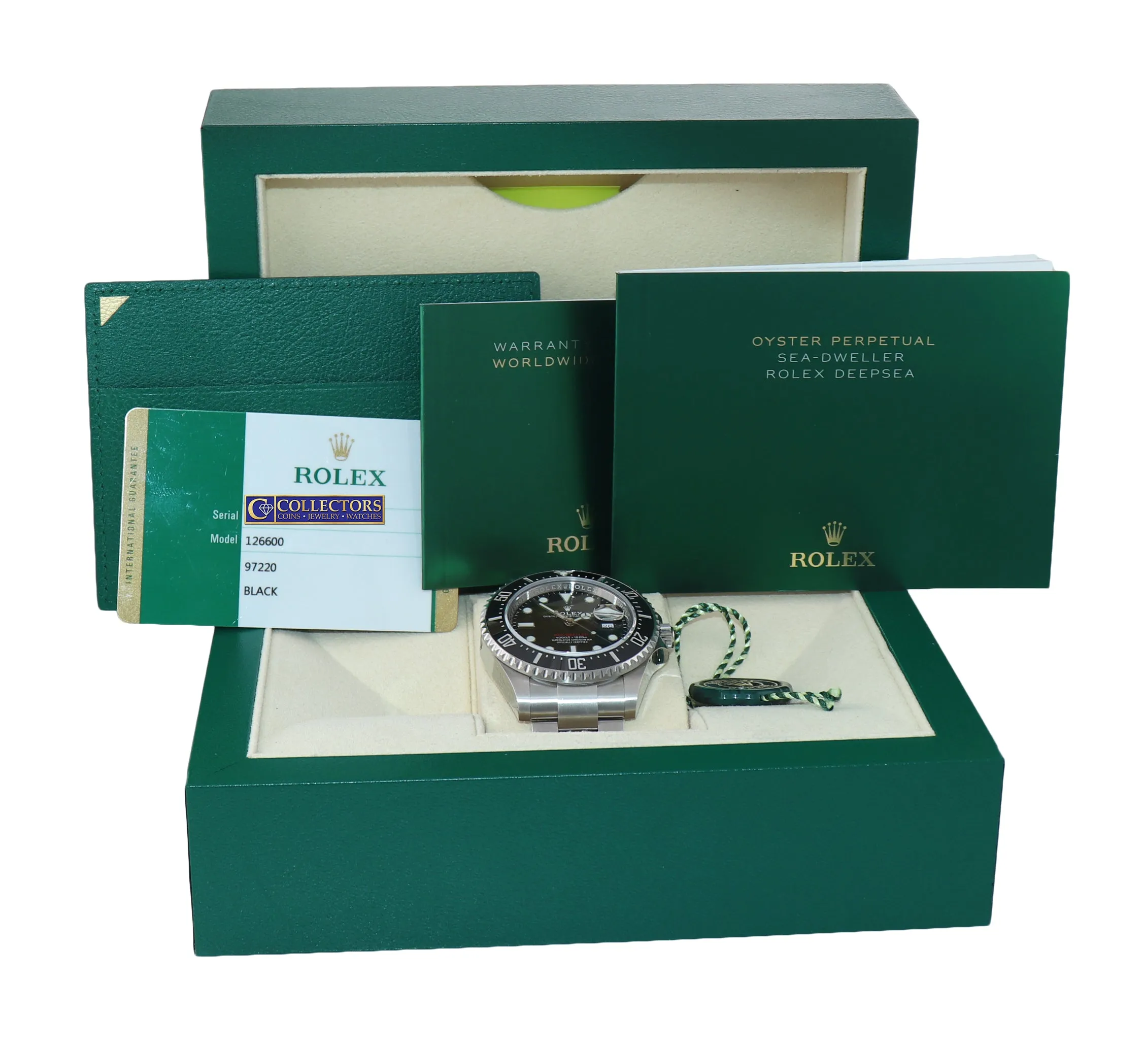 MAY 2020 NEW PAPERS Mark II Rolex Red Sea-Dweller 43mm 126600 Steel Watch Box