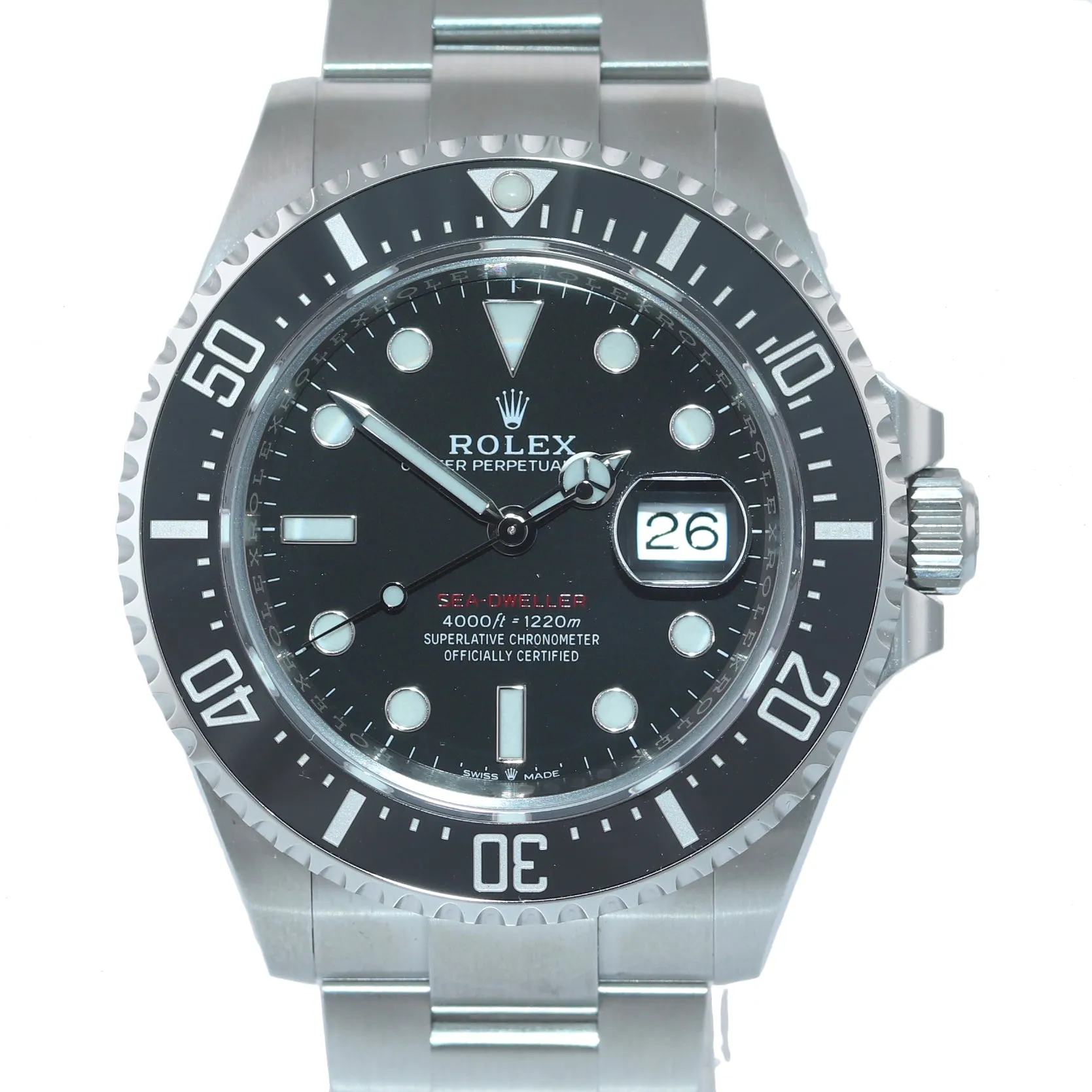MAY 2020 NEW PAPERS Mark II Rolex Red Sea-Dweller 43mm 126600 Steel Watch Box