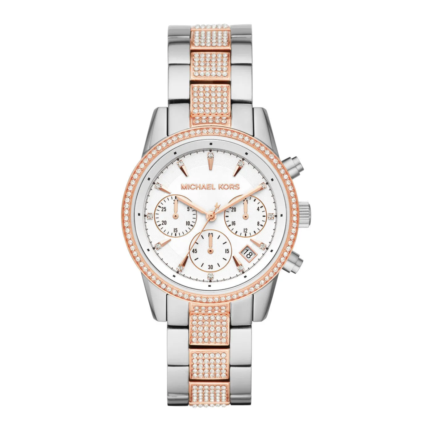 Michael Kors Ritz Pavé Two-Tone Unisex Watch Unisex Watch MK6651