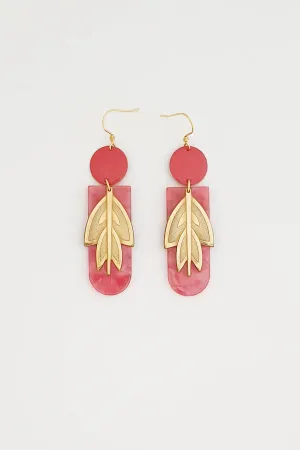 MIDDLE CHILD Bramble Earrings - Coral