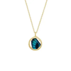 Mini Butterfly Wing Gold Necklace
