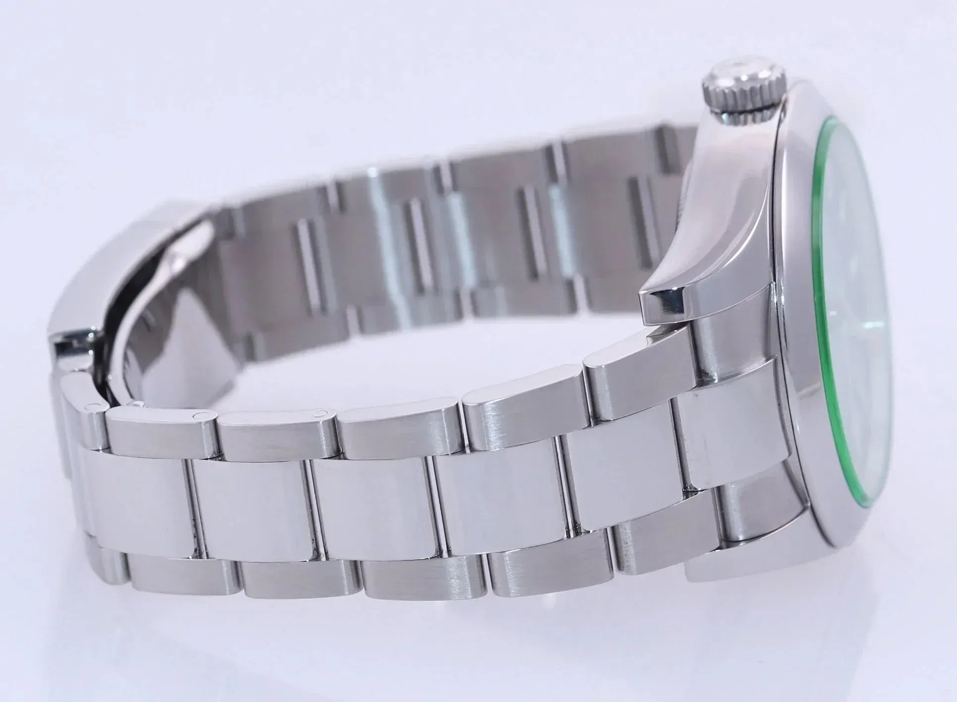 MINT 2022 Rolex Milgauss Blue Anniversary Green 116400GV Steel 40mm Watch Box