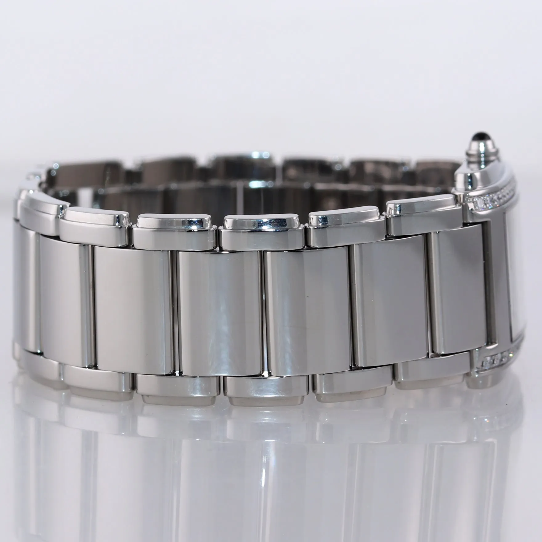 MINT Ladies Patek Philippe Twenty-4 24 Steel Gray Diamond 4910/10A-010 Watch