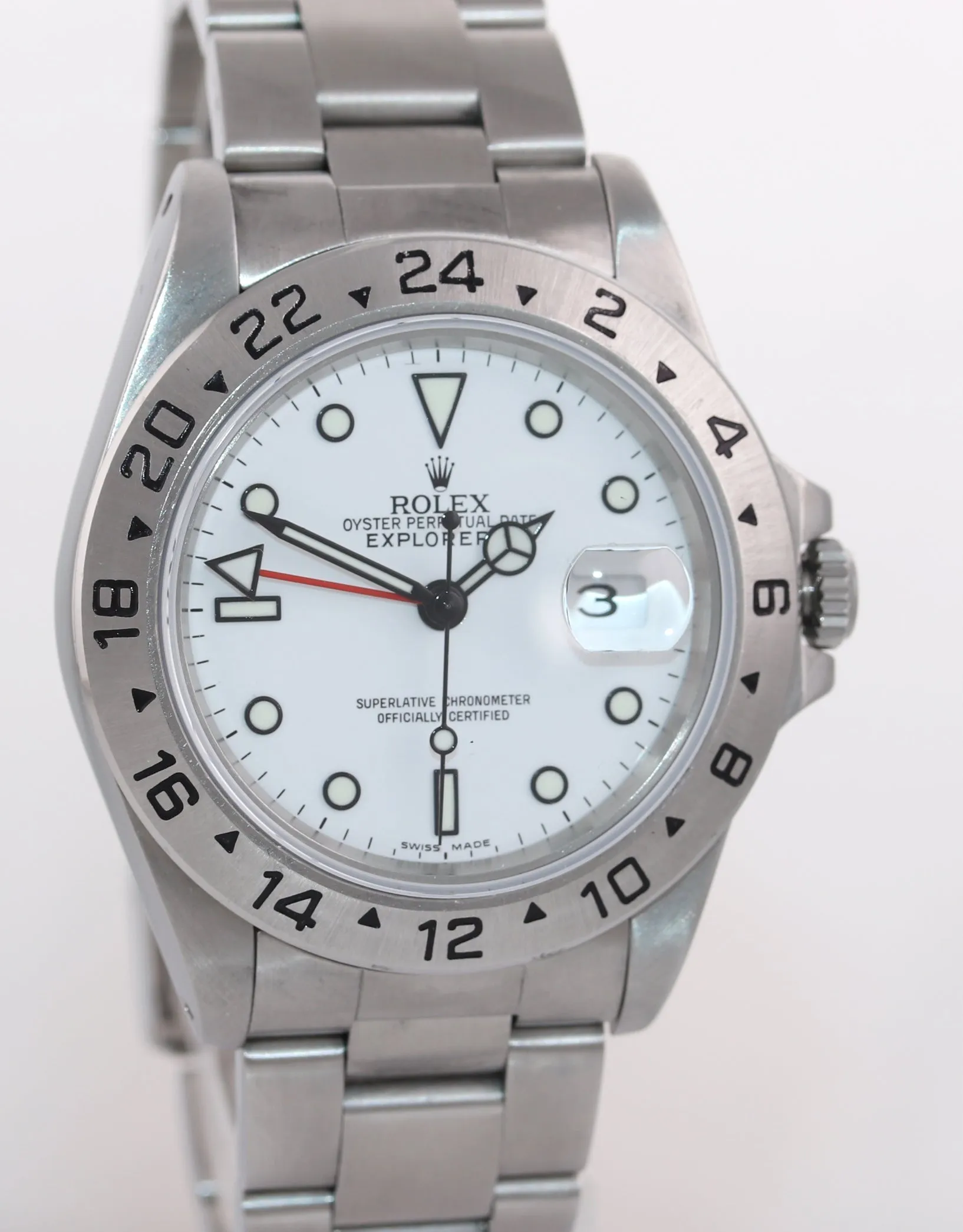 MINT Rolex Explorer II 16570 Polar White Dial 40mm Date GMT Oyster Watch Box