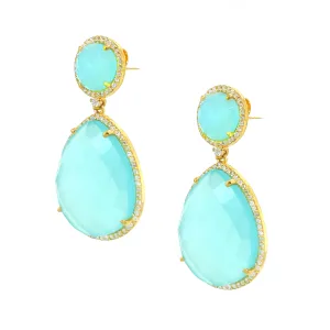 Mint Teardrop Earrings