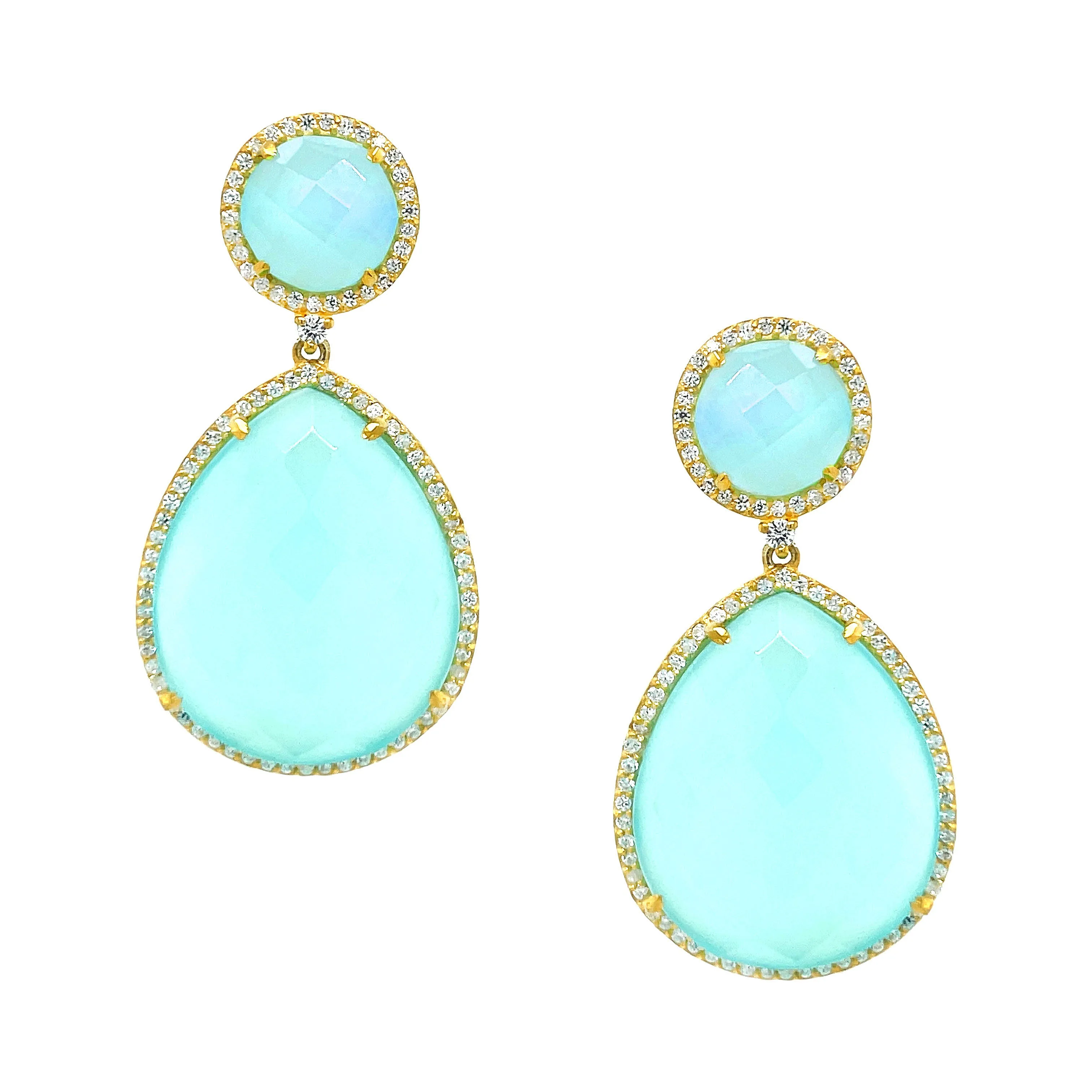 Mint Teardrop Earrings