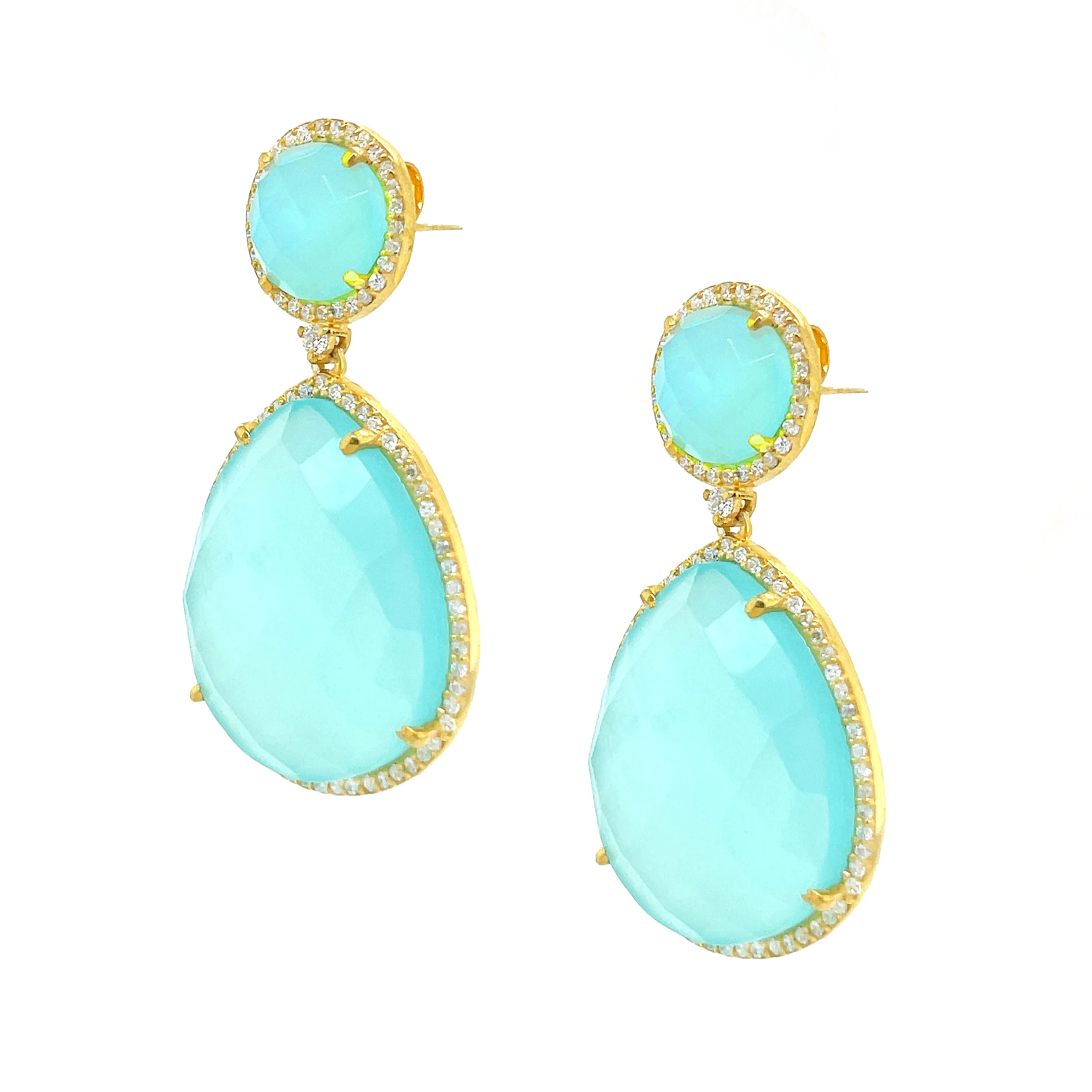 Mint Teardrop Earrings