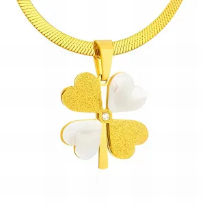 Modern Chain Necklace in 18K Gold Plated Steel